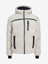 Jack & Jones Béžová zimná bunda Jack & Jones Heat s kapucňou