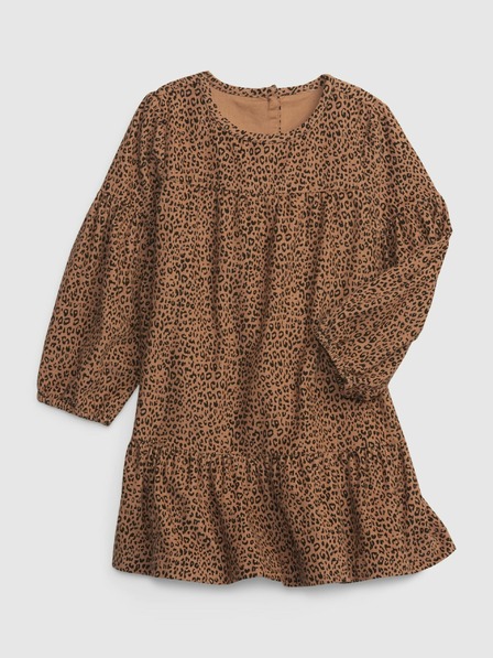 GAP Baby šaty se vzorom leopard