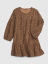 GAP Baby šaty se vzorom leopard