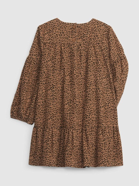 GAP Baby šaty se vzorom leopard