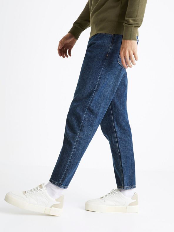 Celio Modré pánske straight fit džínsy Celio C85 Corelax2