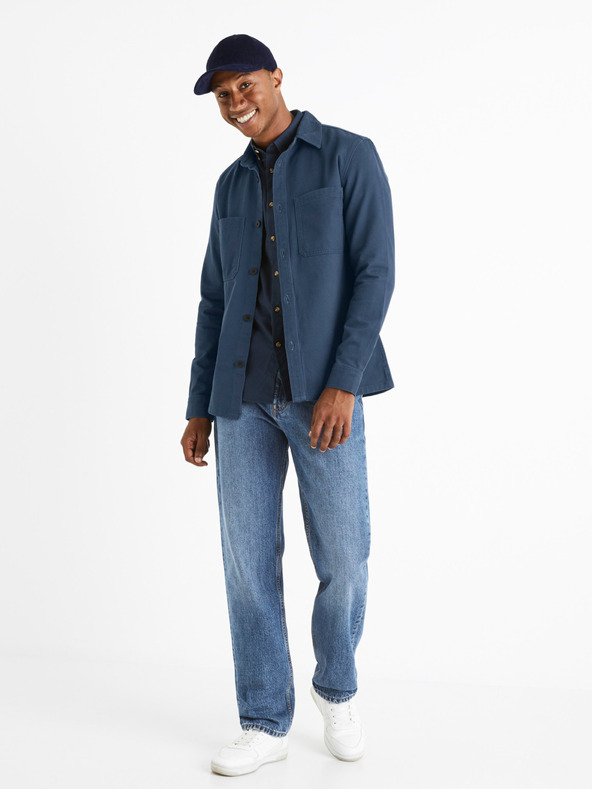 Celio Modrá pánska košeľa Celio Camone