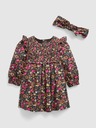 GAP Baby šaty floral s čelenkou GAP