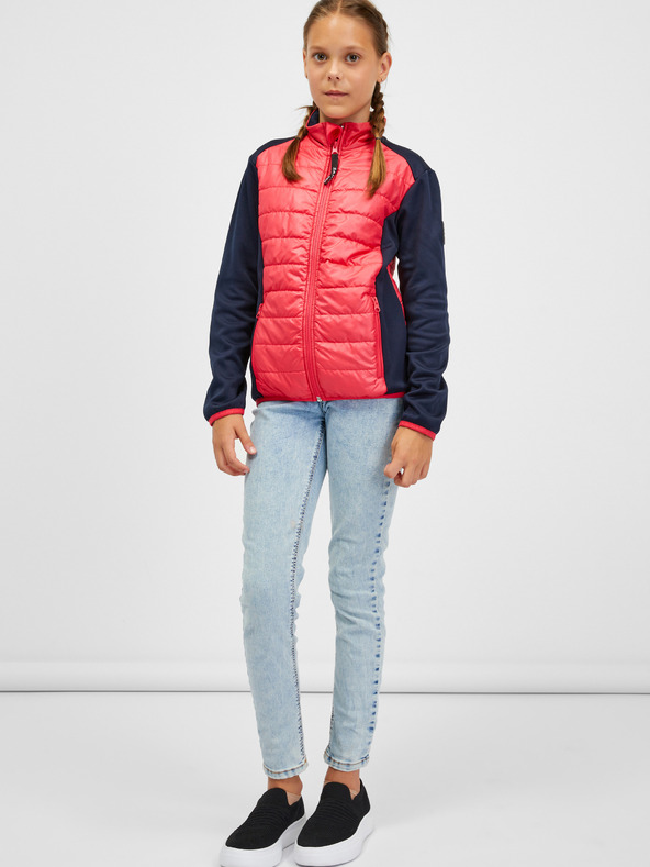 Sam 73 Modro-ružová dievčenská prešívaná bunda SAM 73 Nurnia