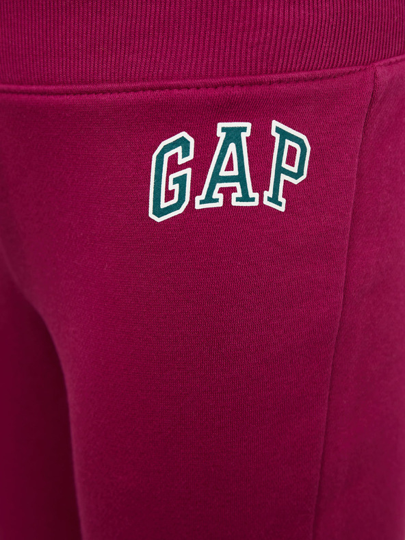 GAP Detské tepláky fleece logo army GAP