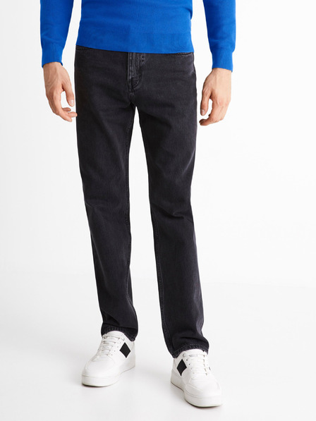 Celio Čierne voľné džínsy Celio C75 Coback4
