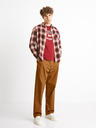 Celio Hnedé chino nohavice Celio Coloose1