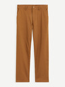 Celio Hnedé chino nohavice Celio Coloose1