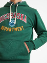 Celio Zelená pánska mikina Celio Nebraska Department