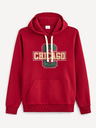Celio Červená pánska mikina Celio Chicago