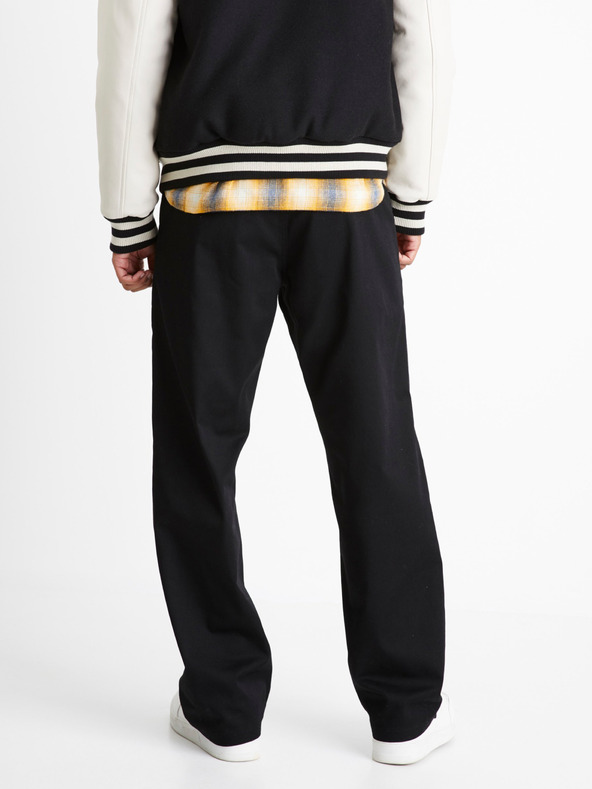 Celio Čierne pánske voľné nohavice Celio Coloose1