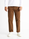 Celio Hnedé pánske nohavice Celio Cochicrop