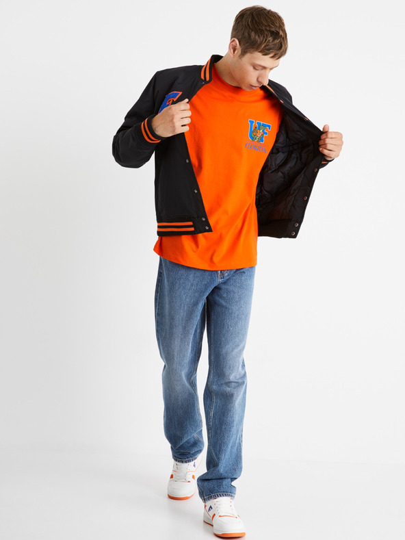 Celio Oranžové pánske tričko Celio University of Florida