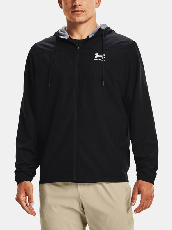 Under Armour Čierna pánska ľahká športová bunda s kapucňou Under Armour