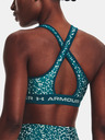 Under Armour Športová podprsenka Under Armour Crossback Mid Print Petrol Patterned