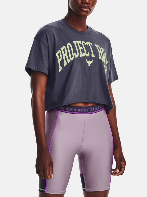 Under Armour UA Project Rock SS Crop Tričko