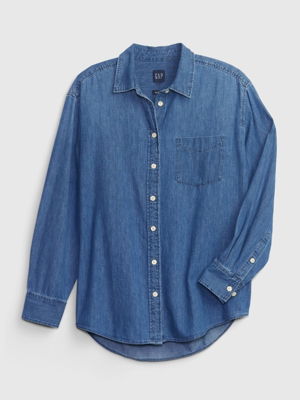 GAP Džínsová košeľa oversize GAP