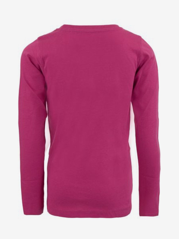 ALPINE PRO Ružové dievčenské bavlnené tričko ALPINE PRO KIAMO