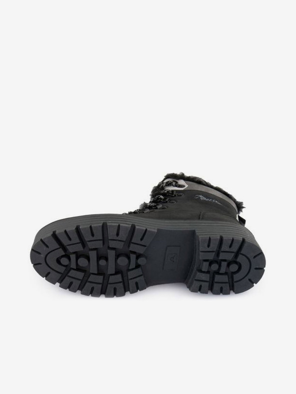 ALPINE PRO Čierna dámska semišová členková obuv ALPINE PRO Duneta
