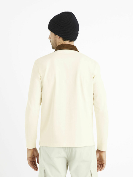 Celio Krémová pánska polokošeľa Celio Ceroy