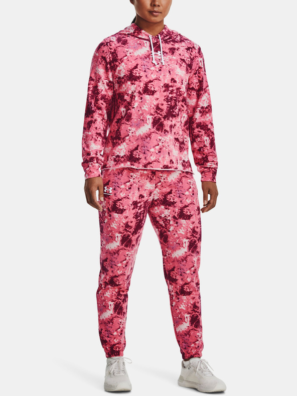Under Armour Dámske teplaky Under Armour Rival Terry Print Jogger