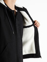 Celio Čierna pánska bunda Celio Cuhoodie