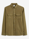 Celio Khaki pánska flanelová košeľa Celio Caoflacko