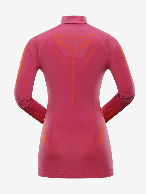 ALPINE PRO Tmavoružové dámske funkčné tričko ALPINE PRO Lubina