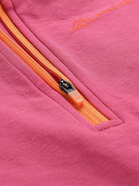 ALPINE PRO Tmavoružové dámske funkčné tričko ALPINE PRO Lubina