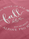ALPINE PRO Tmavoružové dámske tričko ALPINE PRO Allona