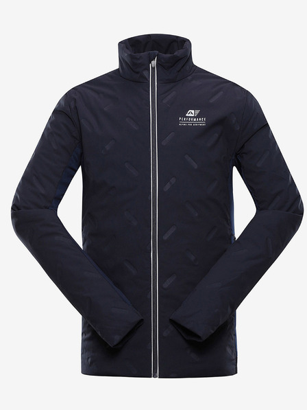 ALPINE PRO Tmavomodrá pánska outdoorová bunda s úpravou DWR ALPINE PRO Barit