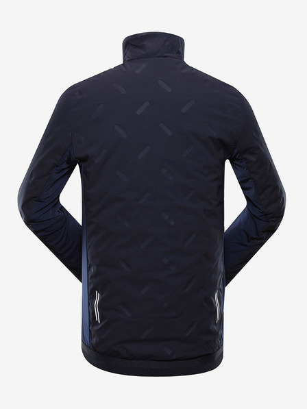 ALPINE PRO Tmavomodrá pánska outdoorová bunda s úpravou DWR ALPINE PRO Barit