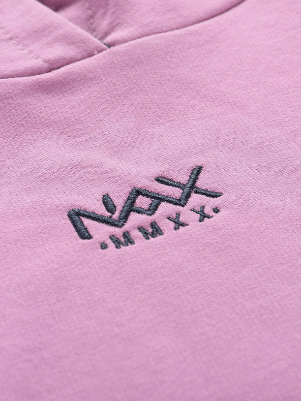 NAX Šedá a fialová dámska mikina NAX Onoda