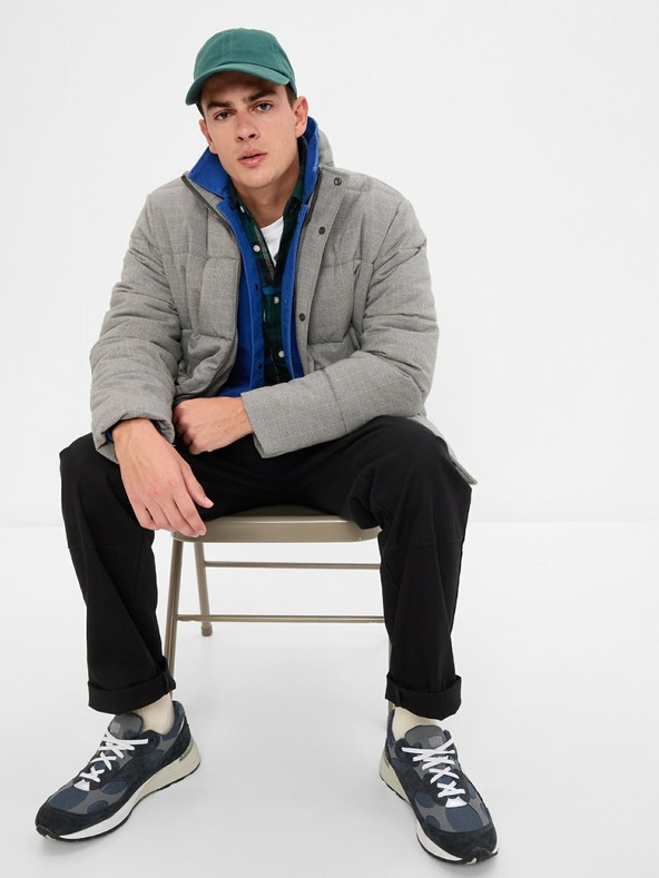 GAP Prešívaná bunda na zips GAP