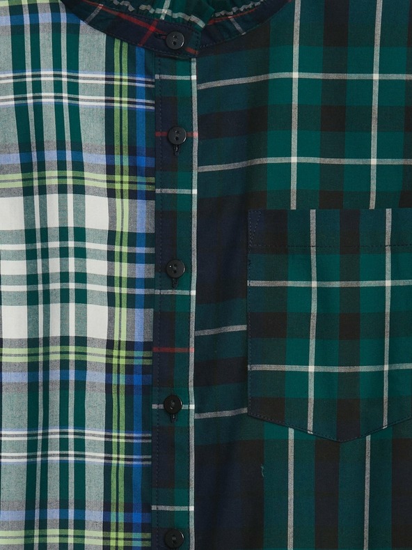 GAP Detská kockovaná pyžamová košeľa GAP