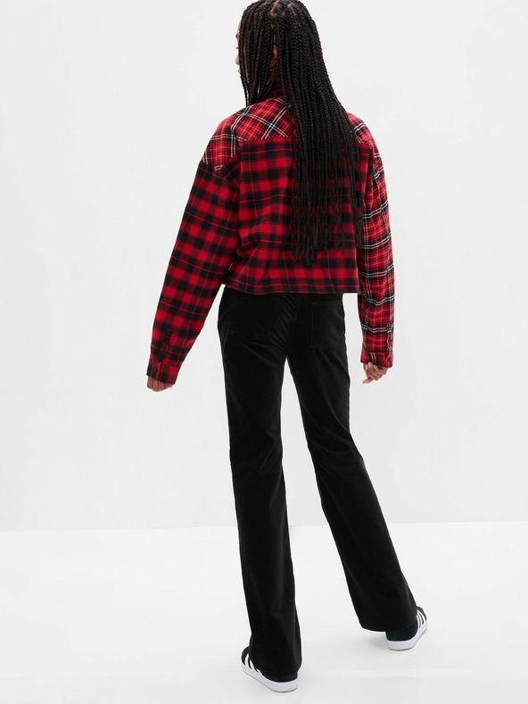GAP Detské zamatové bootcut džínsy GAP