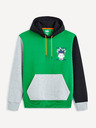Celio Zelená pánska mikina Celio Hunter x Hunter