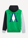 Celio Zelená pánska mikina Celio Hunter x Hunter