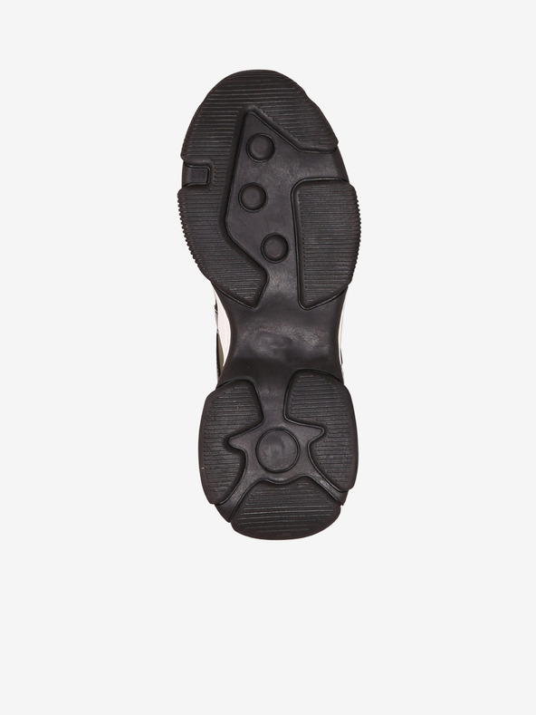 NAX Ružové a khaki dámske tenisky NAX IFERA