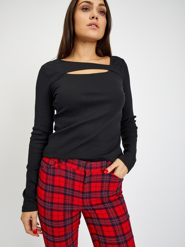 GAP Kockované nohavice skinny bi-stretch GAP