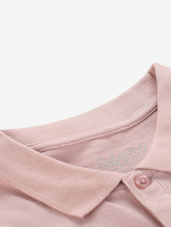 NAX Svetloružová pánska polokošeľa NAX LOPAX