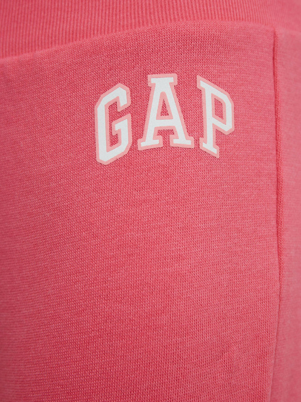 GAP Detské tepláky fleece logo army GAP