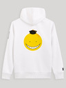 Celio Biela pánska mikina s potlačou na chrbte Celio Assassination Classroom