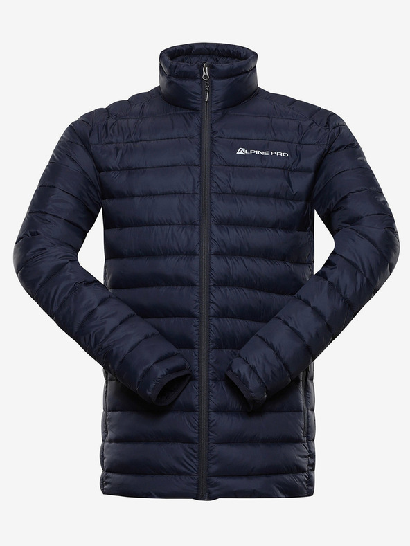 ALPINE PRO Tmavomodrá pánska zimná prešívaná bunda ALPINE PRO GOREM