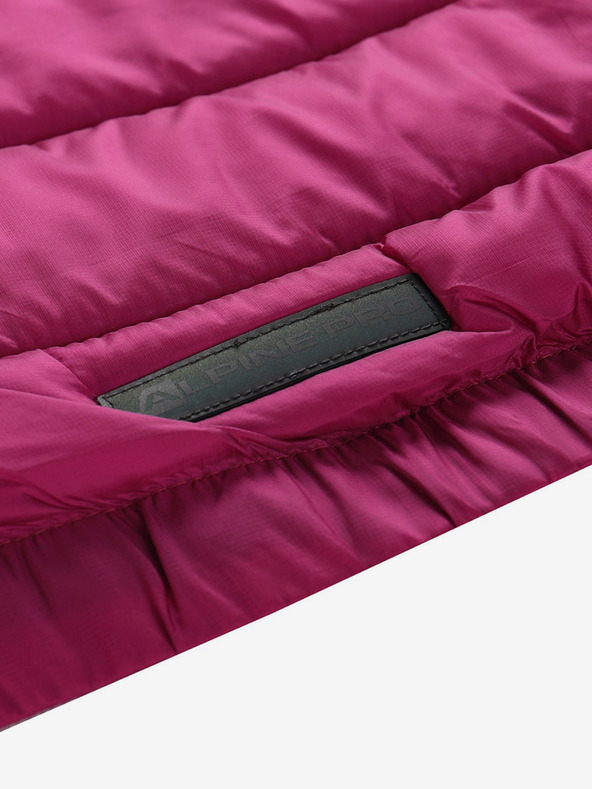 ALPINE PRO ALPINE PRO Kisho tmavoružová dievčenská hi-therm bunda