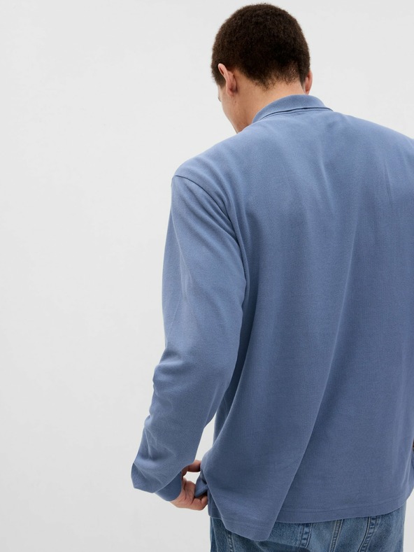 GAP Polo tričko pique dlhý rukáv GAP