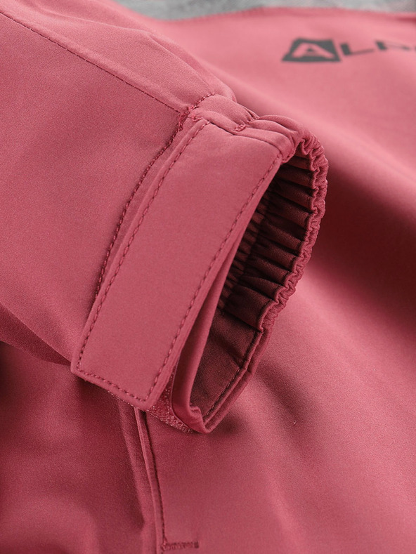ALPINE PRO Šedo-ružová detská bunda ALPINE PRO GIBBO