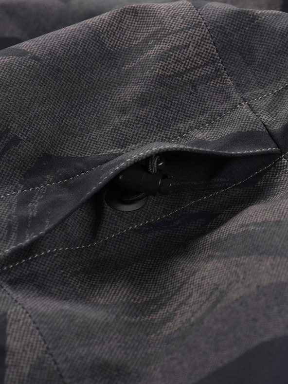 ALPINE PRO Tmavosivá pánska vzorovaná bunda ALPINE PRO GIBB