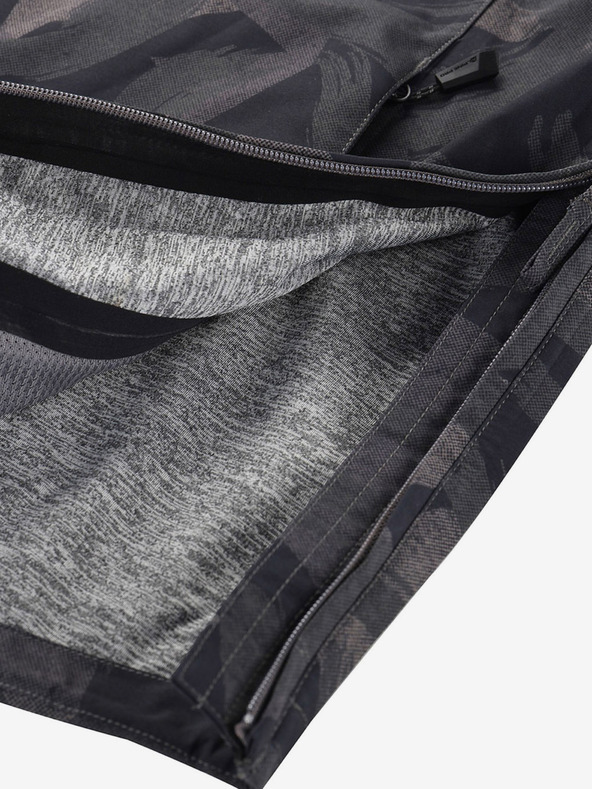 ALPINE PRO Tmavosivá pánska vzorovaná bunda ALPINE PRO GIBB