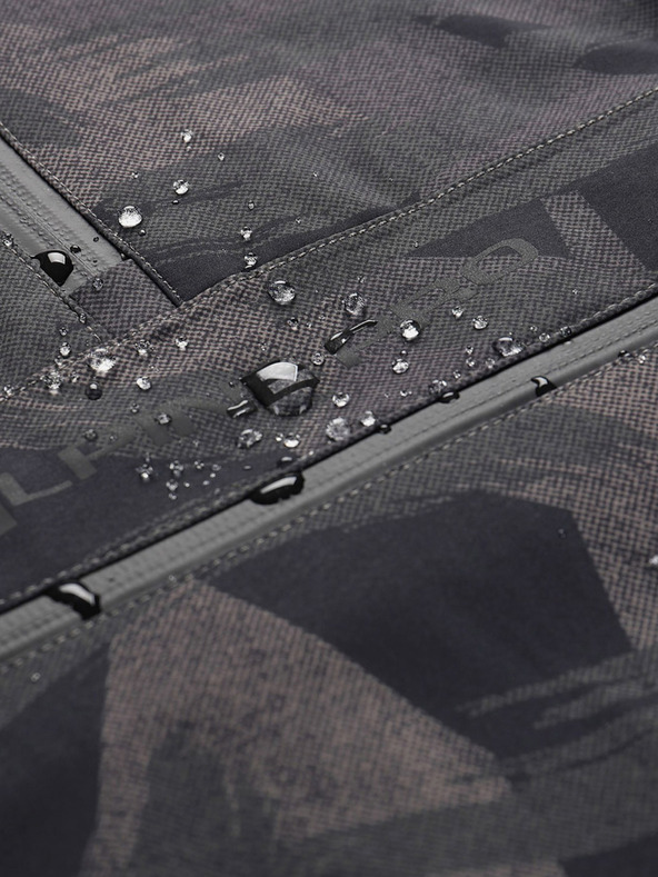 ALPINE PRO Tmavosivá pánska vzorovaná bunda ALPINE PRO GIBB